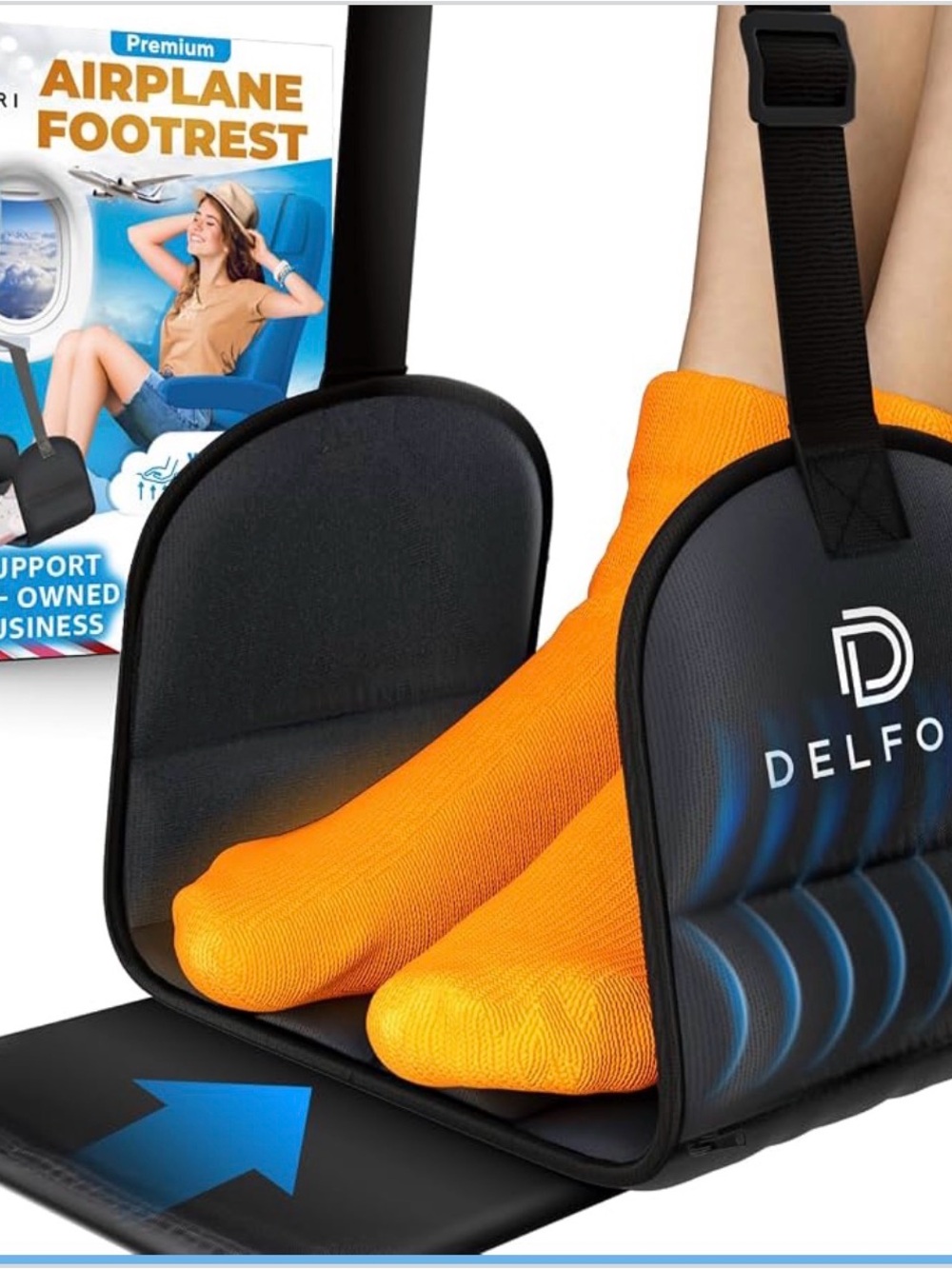 Foot Hammock for Plane Travel, Foot Sling for Airplane Travel